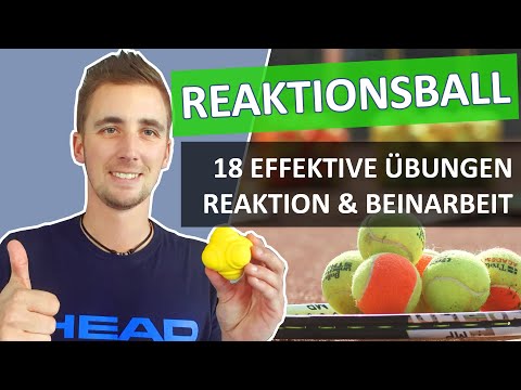 Reaktionstraining im Tennis ▶ 18 perfekte Übungen mit dem Reaktionsball ✅ Reaktion verbessern