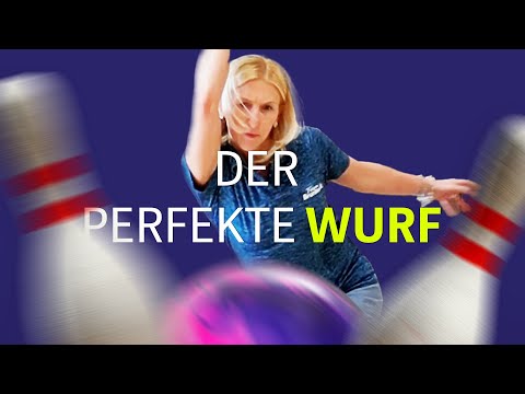 Eine Nationalspielerin erklärt den perfekten Wurf beim Bowling