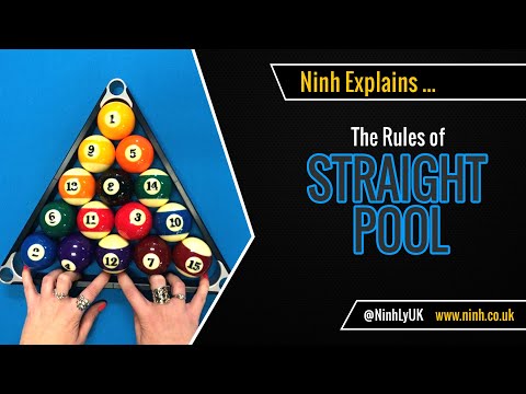 The Rules of Straight Pool (14.1 Continuous or Rack Pool) - EXPLAINED!