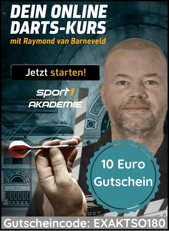 Sport 1 Dart Akademie Gutscheincode - Raymond van Barneveld Dart Online Kurs