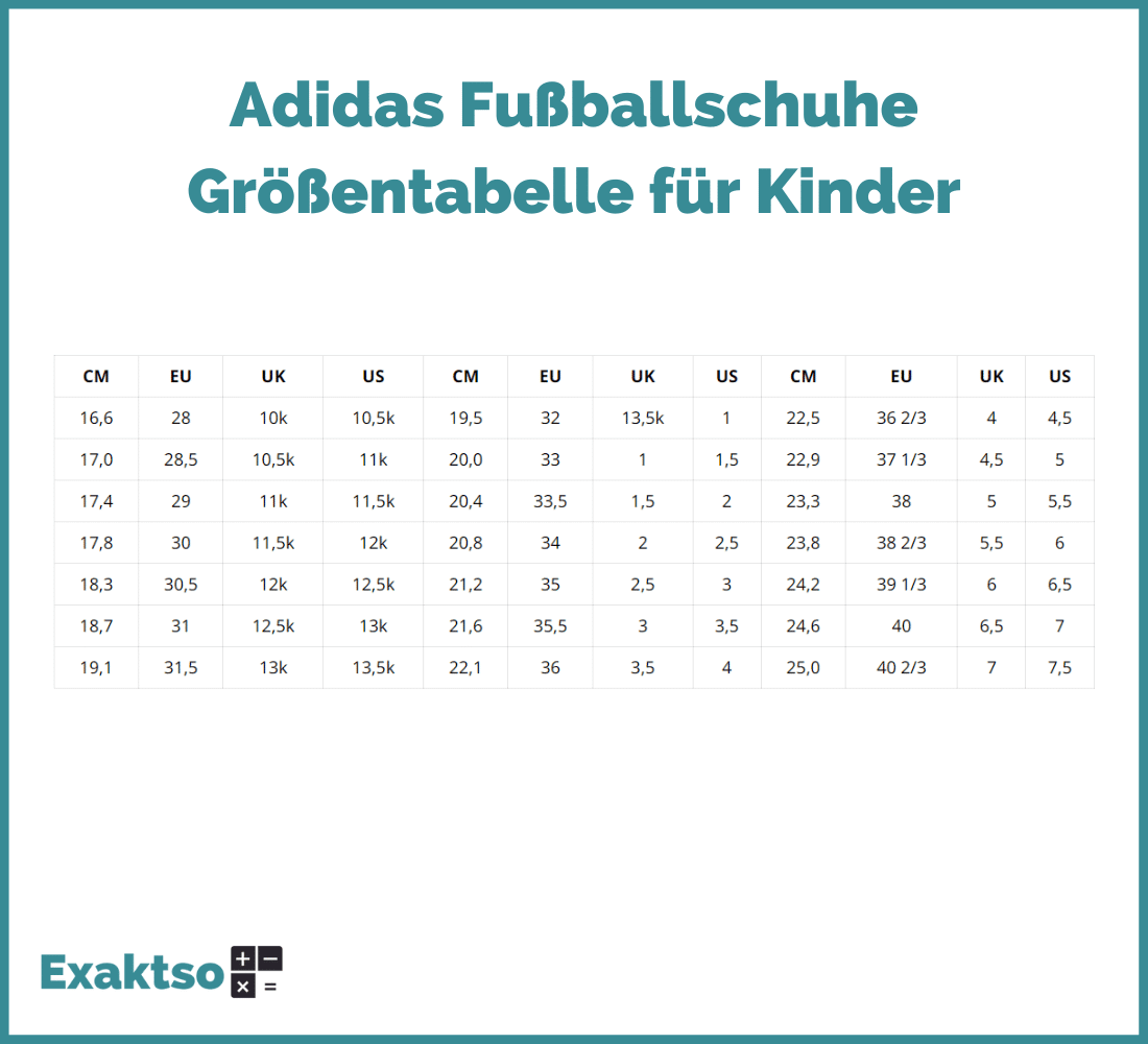 Adidas-Fussballschuhe-Groessentabelle-fuer-Kinder-Exaktso.de_